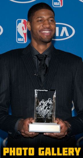 NBA Most Improved Player Award Indiana39s Paul George Wins 201213 KIA NBA Most Improved Player