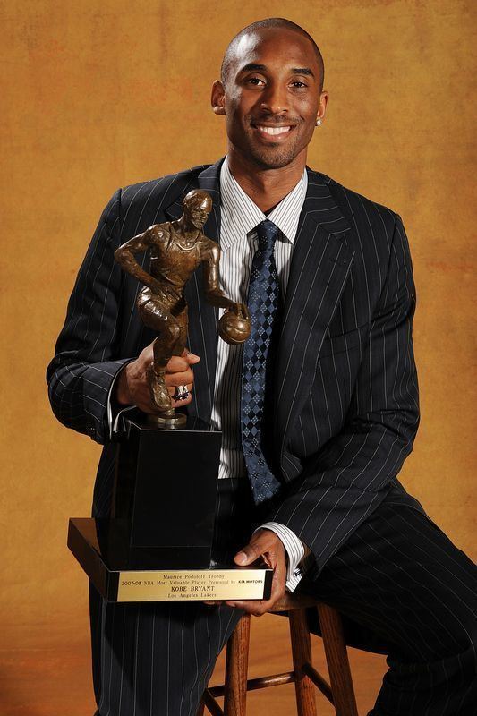 NBA Most Valuable Player Award Kobe Bryant Los Angeles Lakers NBA Most Valuable Player MVP Award
