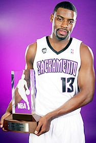 NBA Rookie of the Year Award wwwnbacommediahistorytyrekeevans280081910jpg