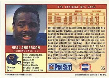 Neal Anderson The Trading Card Database Neal Anderson Gallery