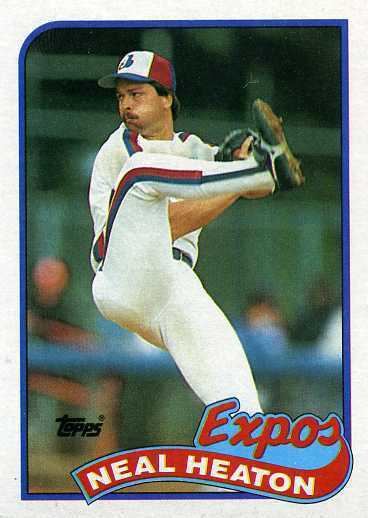 Neal Heaton 1989 Topps Baseball 197 Neal Heaton Montreal Expos