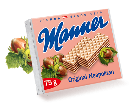Neapolitan wafer Manner Original Neapolitan Ten wafers in a square perfect to share