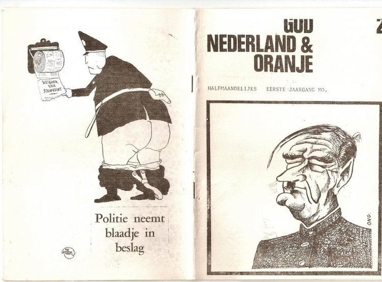 Nederland en Oranje Boekwinkeltjesnl Provo uitgave God Nederland en Oranje God