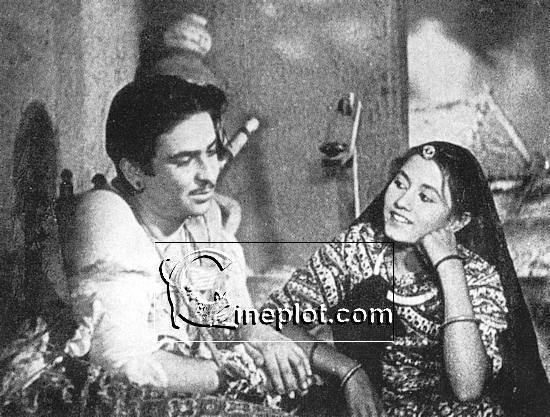Raj Kapoor and Madhubala in Neel Kamal 1947