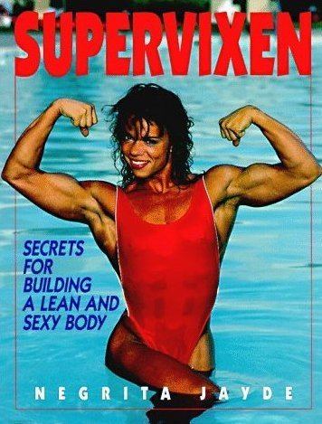 The poster of Supervixen featuring Negrita Jayde wearing a red swimsuit