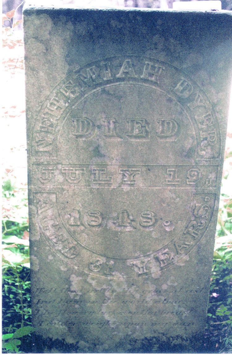 Nehemiah Dyer Nehemiah Dyer 1787 1848 Find A Grave Memorial