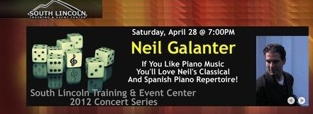 Neil Galanter Past and Upcoming ConcertsEvents NEIL GALANTER pianist composer