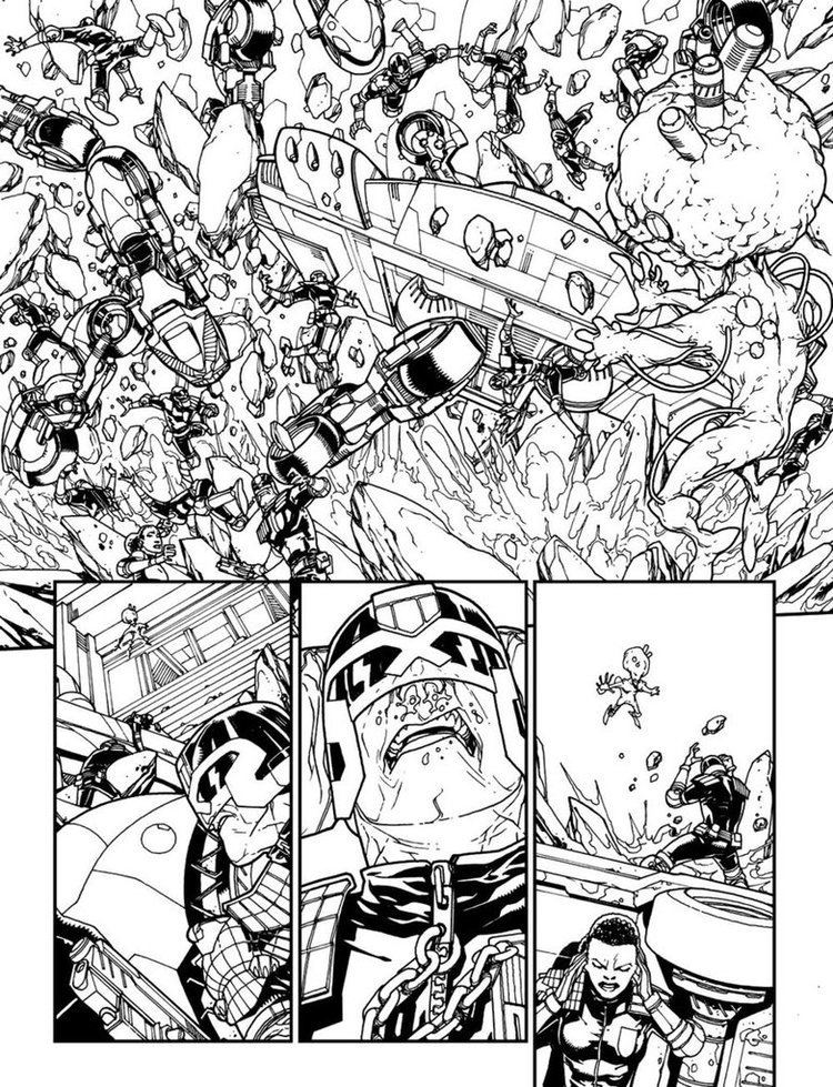 Neil Googe dredd page 9 by NeilGooge on DeviantArt