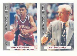 Neil McCarthy (basketball) 199293 New Mexico State Basketball SET Neil McCarthy Sam Crawford