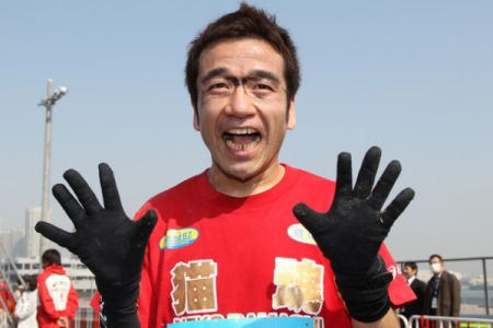 Neko Hiroshi Celebrities run Tokyo Marathon Neko Hiroshi finishes