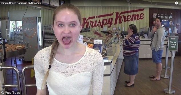 Nela Zisser Miss Earth New Zealands Nela Zisser eats a dozen Krispy Kreme