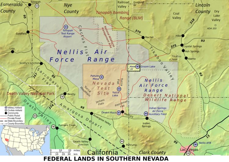 Nellis – Wildlife five contiguous range region