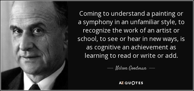 Nelson Goodman TOP 11 QUOTES BY NELSON GOODMAN AZ Quotes