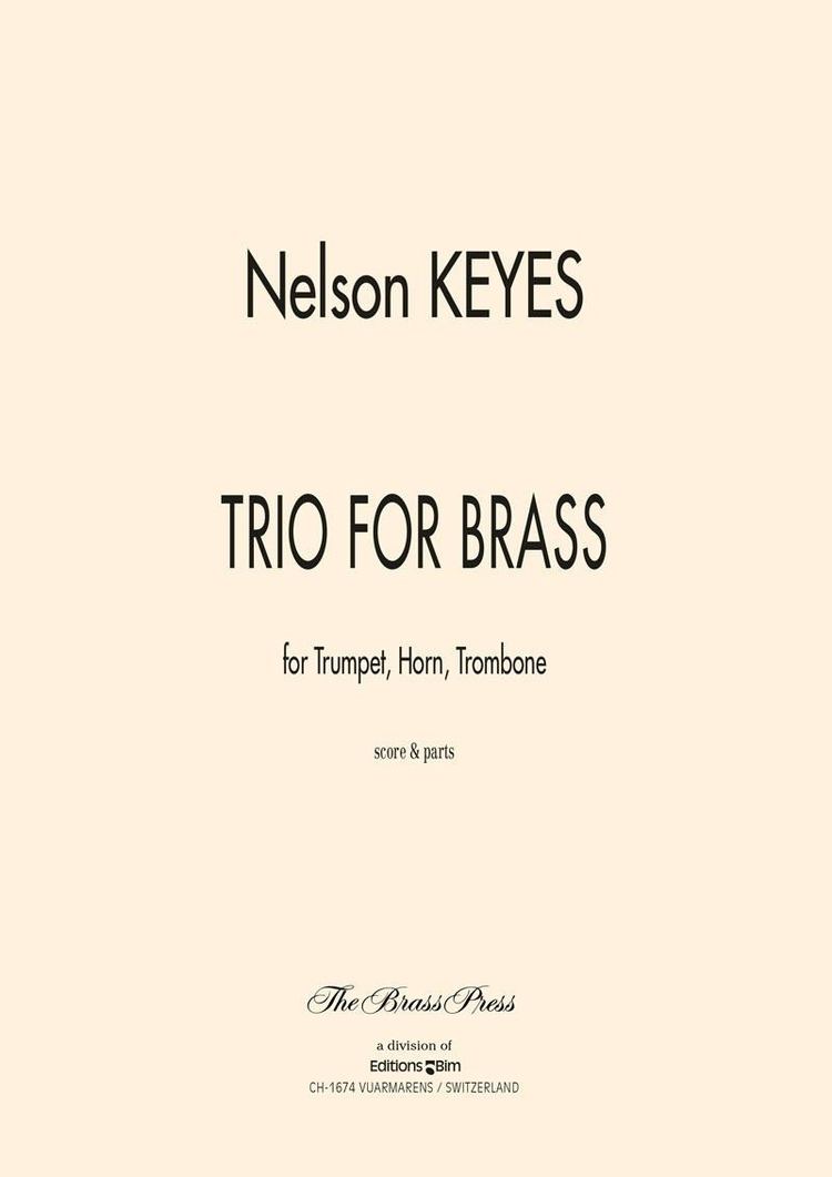 Nelson Keyes Trio for Brass for trumpet horn and trombone by Nelson Keyes