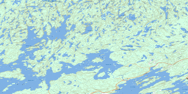 Nemeiben Lake, Saskatchewan Nemeiben Lake SK Free Topo Map Online 073P06 at 150000
