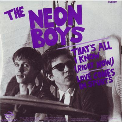 Neon Boys Richard Hell amp The Voidoids Neon Boys Split