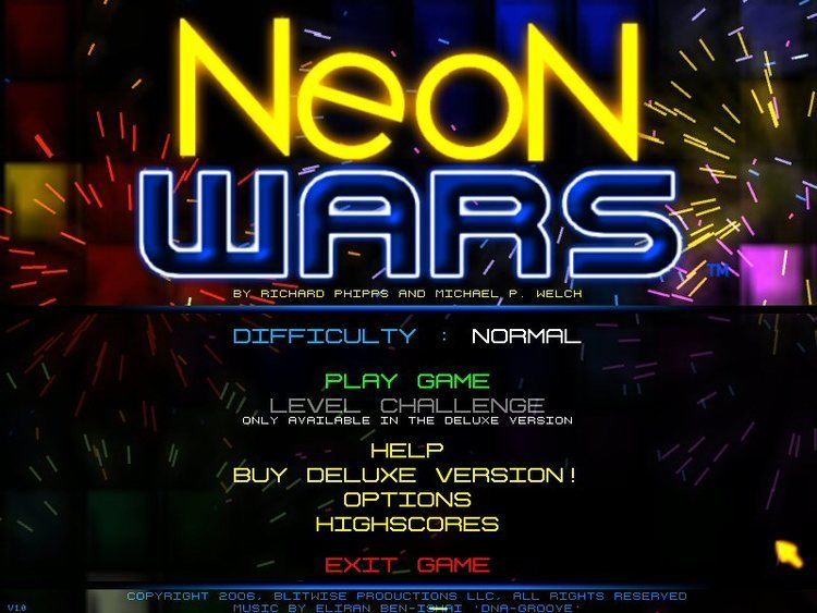 Neon Wars Official Neon Wars Website BlitWise Productions Shareware amp Free
