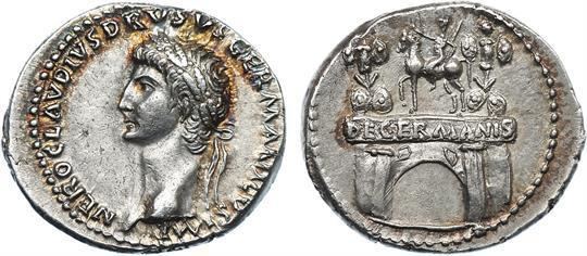 Nero Claudius Drusus ANCIENT COINS ROMAN COINS Nero Claudius Drusus father of Claudius