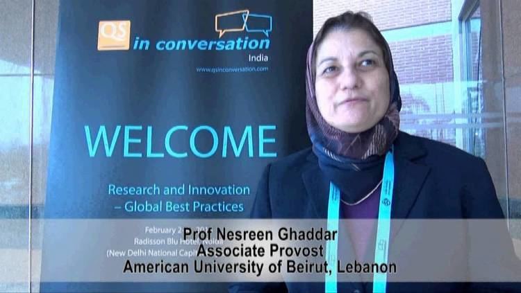 Nesreen Ghaddar Interview at QS in conversation Prof Nesreen Ghaddar AUB YouTube