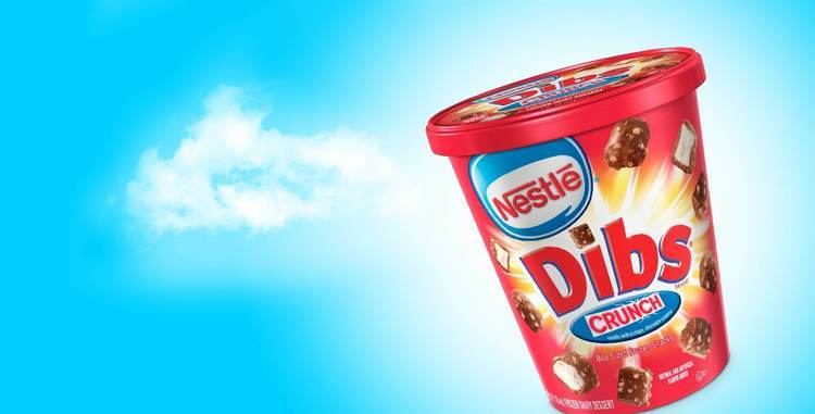 Nestlé Dibs NESTL DIBS Vanilla with NESTL CRUNCH Coating NESTL DRUMSTICK