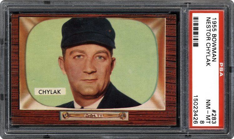 Nestor Chylak 1955 Bowman Nestor Chylak PSA CardFacts