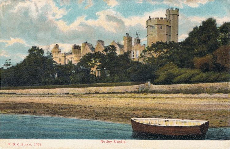 Netley Castle Edwardian postcard by FGO Stuart of Netley Castle