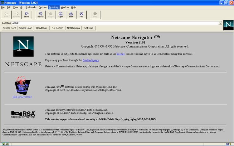 Netscape Navigator Netscape Navigator 2 Wikipedia