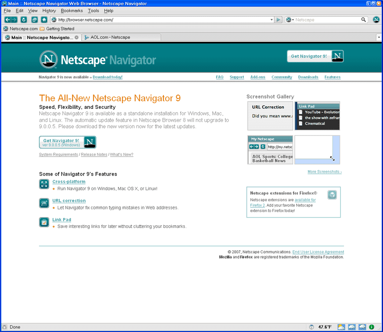 Netscape (web browser) A Sad Milestone AOL To Discontinue Netscape Browser Development