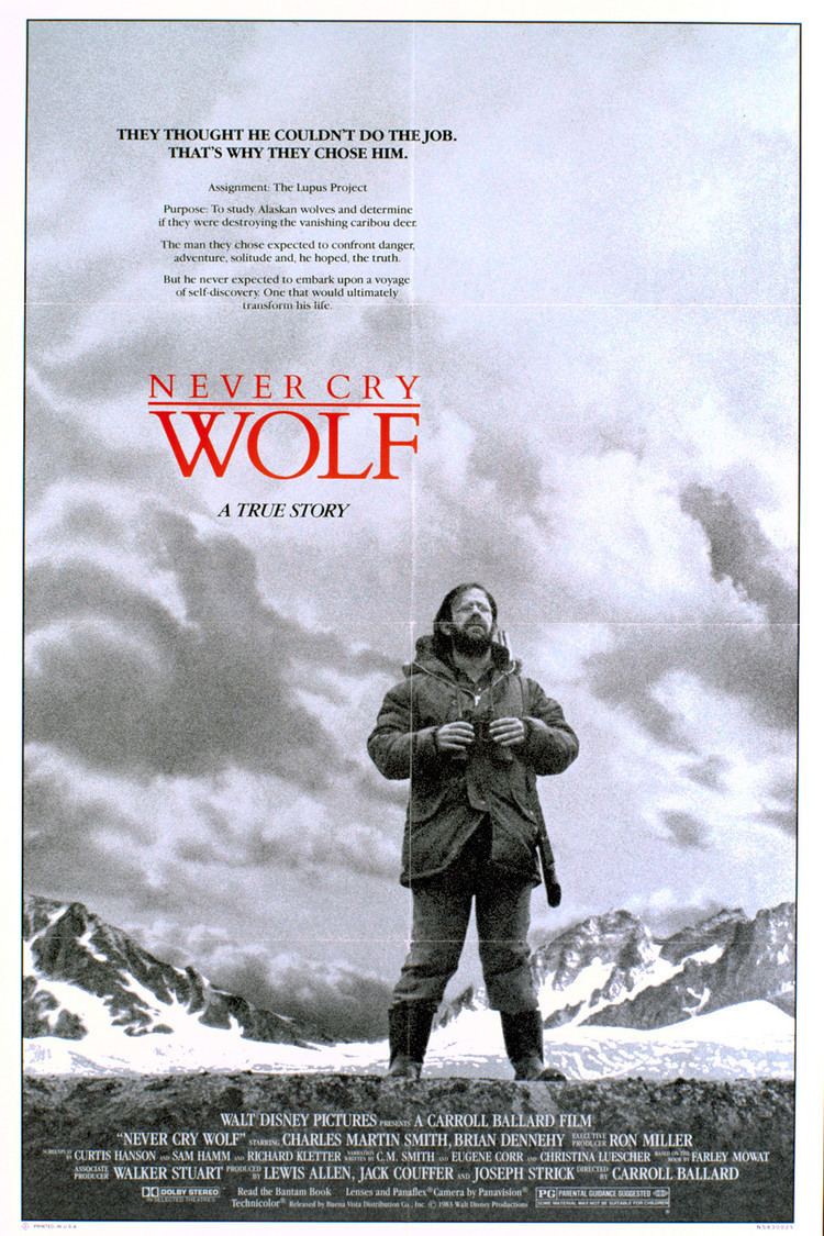 Never Cry Wolf (film) wwwgstaticcomtvthumbmovieposters8213p8213p