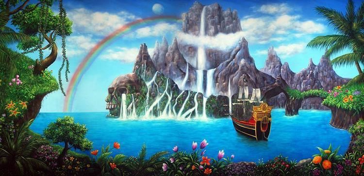 Neverland Neverland Scenic Stage Backdrop Rental TheatreWorld