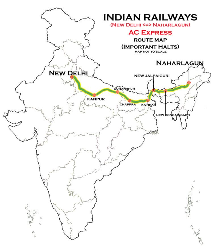 New Delhi - Naharlagun AC SF Express