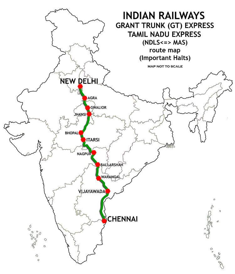 New Delhi–Chennai main line