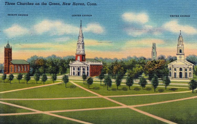 New Haven Green New Haven Green Churches CT Postcardsnet