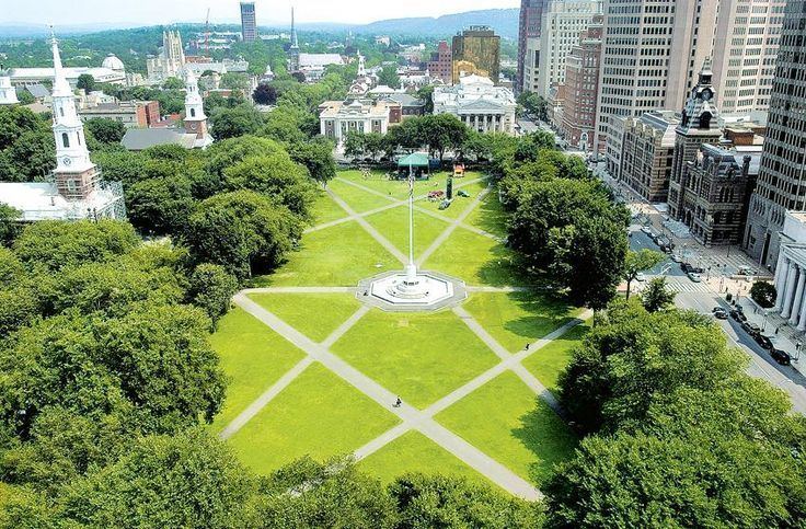 New Haven Green Aerial view of the New Haven Green Around Town Pinterest News