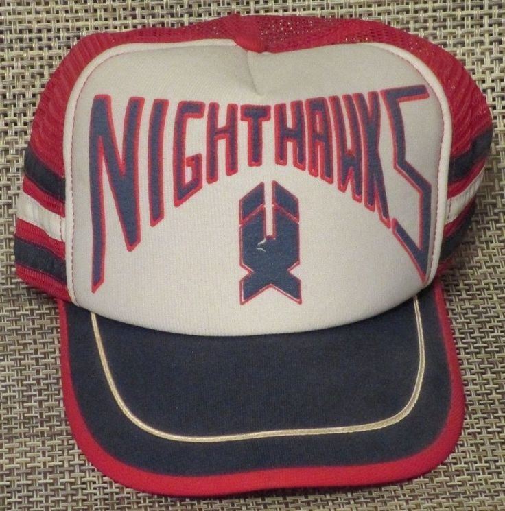 New Haven Nighthawks VTG 70s 80s NEW HAVEN NIGHTHAWKS Snapback Mesh Trucker Hat hartford