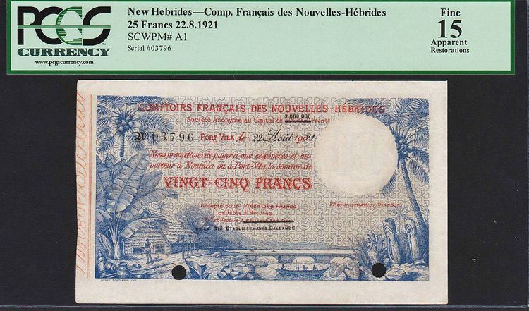 New Hebrides franc