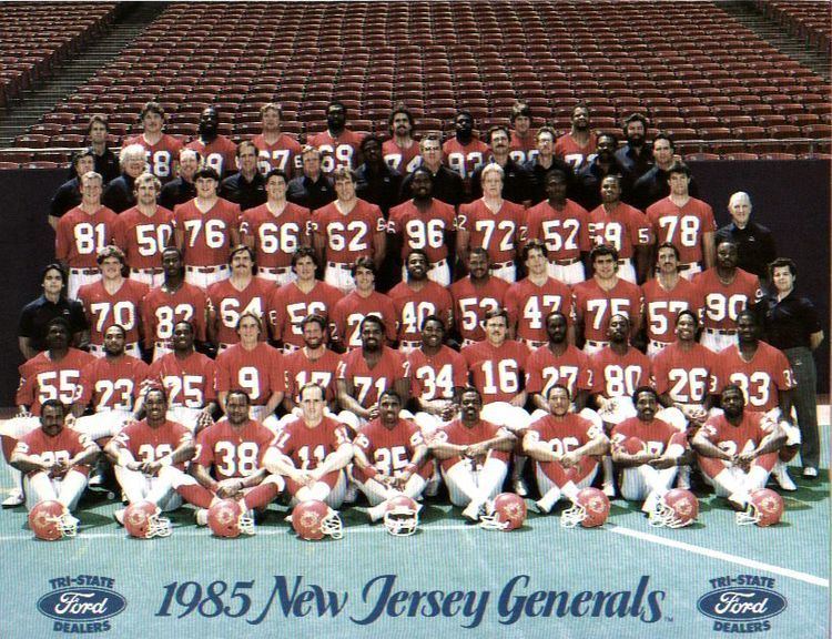 New Jersey Generals 1985 New Jersey Generals Roster USFL United States Football League