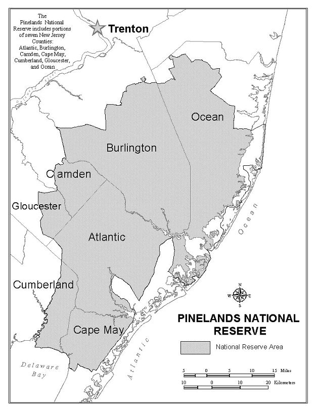 New Jersey Pinelands National Reserve Pinelands National Reserve Map