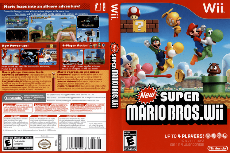 New Super Mario Bros. Wii artgametdbcomwiicoverfullHQUSSMNE01png