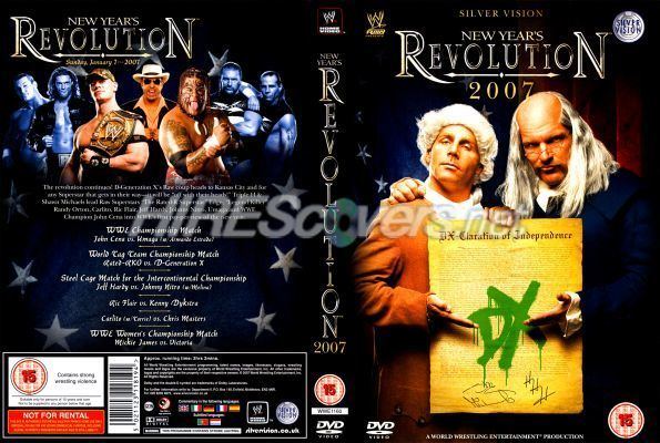 New Year's Revolution (2007) DVD Cover Custom DVD covers BluRay label movie art DVD SCANNED