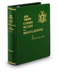 New York Codes, Rules and Regulations staticlegalsolutionsthomsonreuterscomproductp