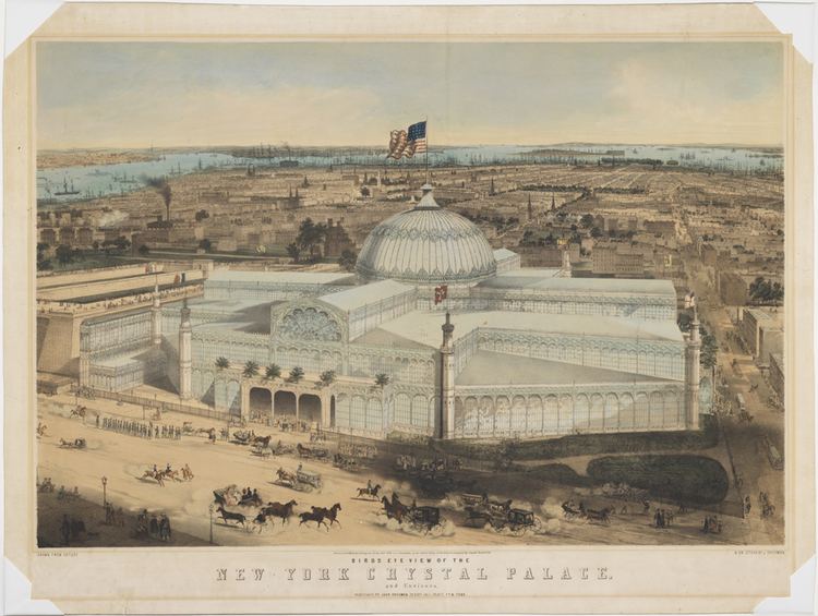 New York Crystal Palace The Great Crystal Palace Fire of 1858 MCNY Blog New York Stories