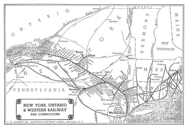 New York, Ontario and Western Railway A Brief History