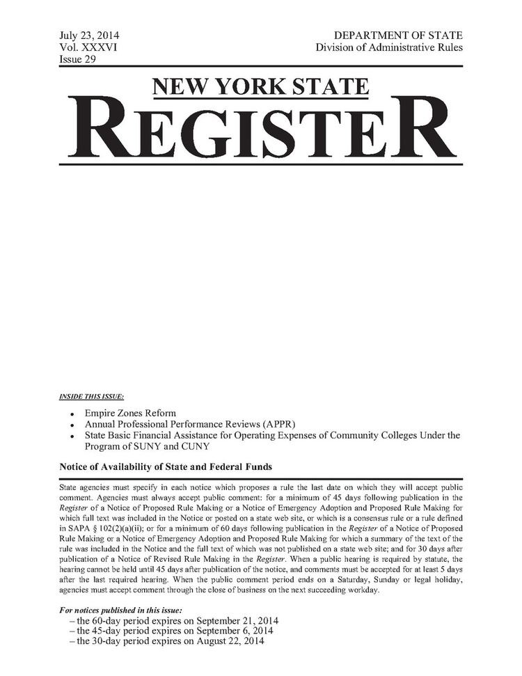 New York State Register