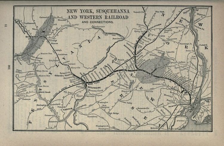 New York, Susquehanna and Western Railway File1891 Poor39s New York Susquehanna and Western Railroadjpg