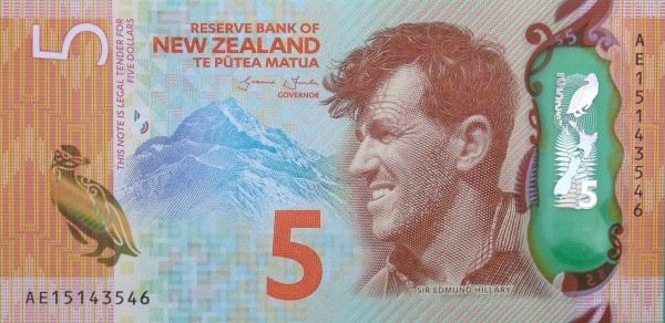 New Zealand five-dollar note