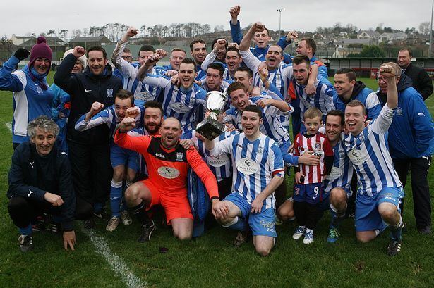 Newry City A.F.C. Premier Cup Final 2015 Newry City AFC dig deep to see off