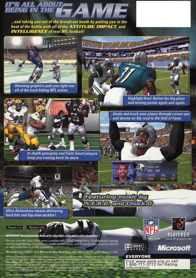 NFL Fever 2002 NFL Fever 2002 Box Shot for Xbox GameFAQs