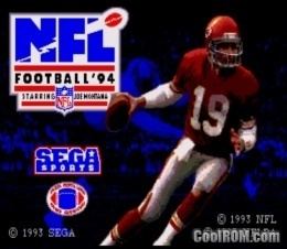 NFL Football '94 Starring Joe Montana NFL Football 3994 Starring Joe Montana ROM Download for Sega Genesis