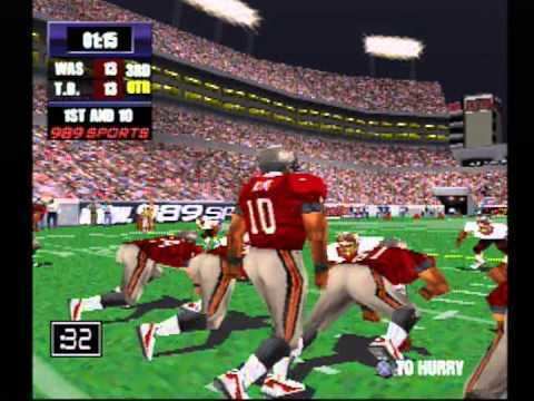 NFL GameDay (video game series) NFL GameDay 2000 Playstation Redskins vs Buccaneers YouTube